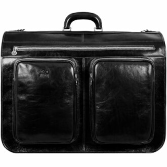 Time Resistance Leather Garment Bag