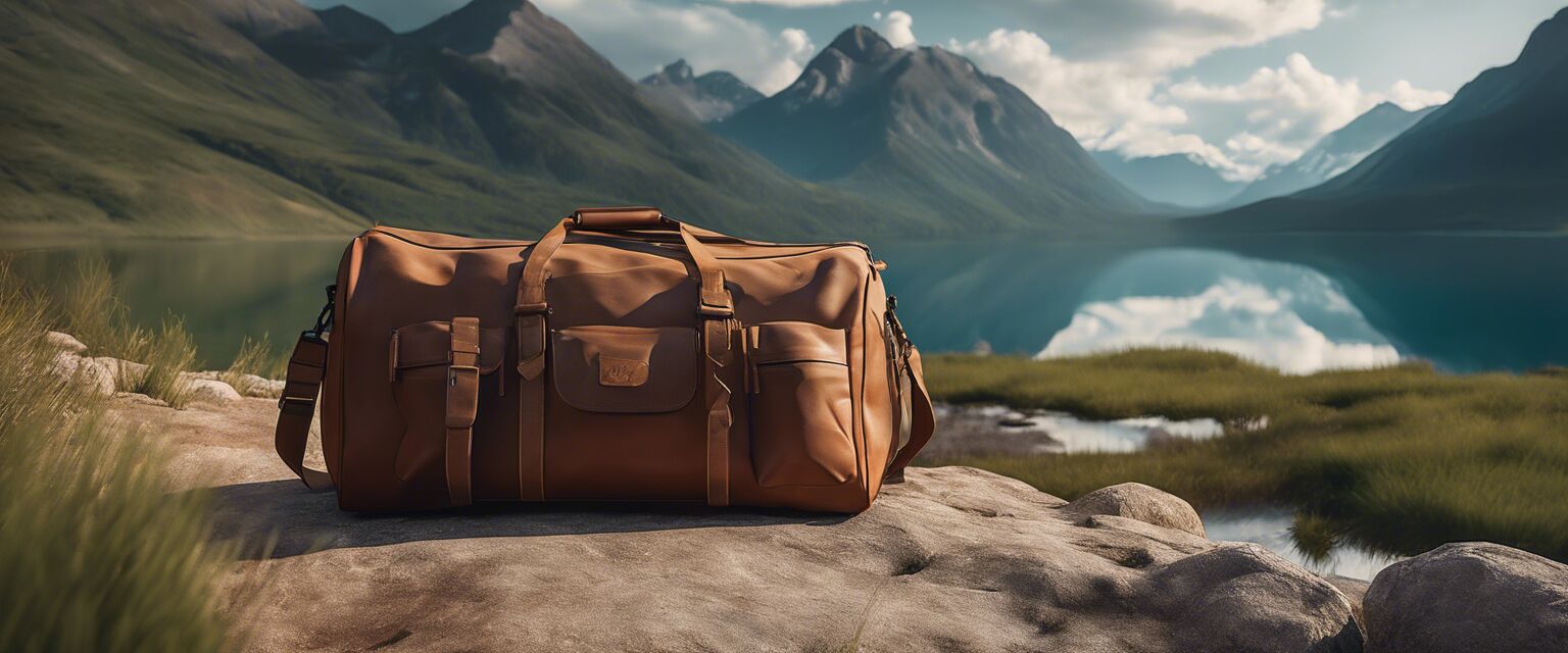 Water-resistant minimalist travel duffel