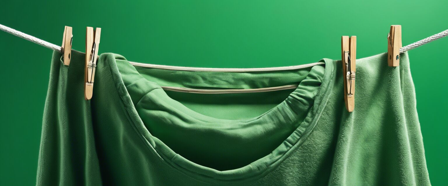 Portable laundry line with clothespins