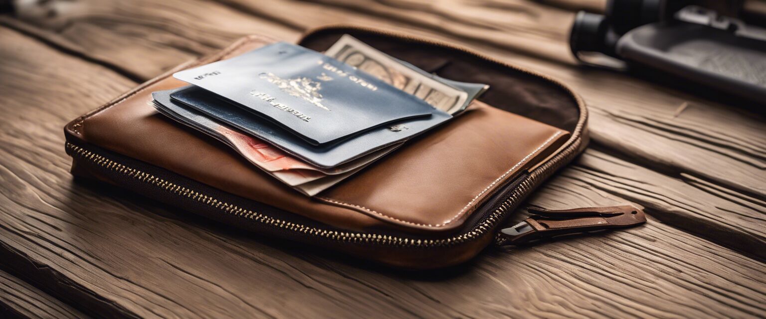 Travel wallet with multiple compartments